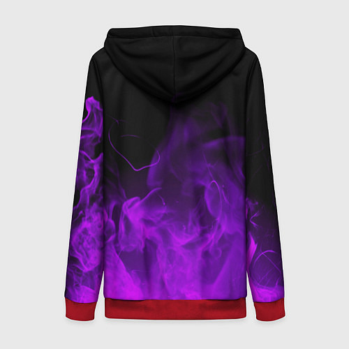 Женская толстовка на молнии MONSTER ENERGY / 3D-Красный – фото 2