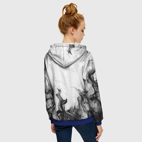 Женская толстовка на молнии MONSTER ENERGY / 3D-Синий – фото 4