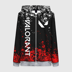 Толстовка на молнии женская VALORANT, цвет: 3D-меланж