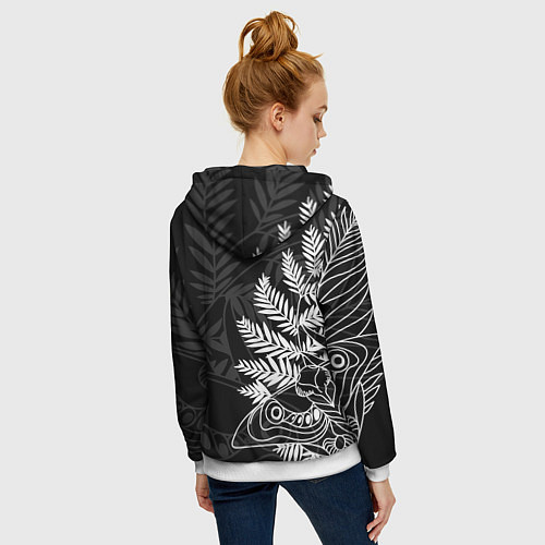 Женская толстовка на молнии THE LAST OF US 2 / 3D-Белый – фото 4