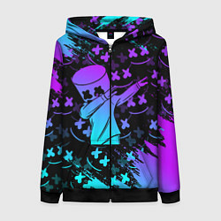 Толстовка на молнии женская FORTNITE x MARSHMELLO, цвет: 3D-черный