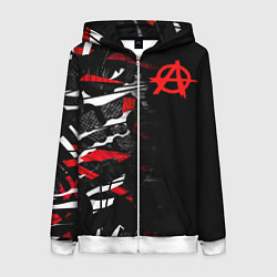 Женская толстовка на молнии Анархия