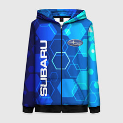 Женская толстовка на молнии SUBARU