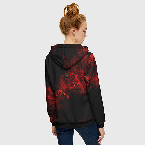 Женская толстовка на молнии LEXUS / 3D-Черный – фото 4