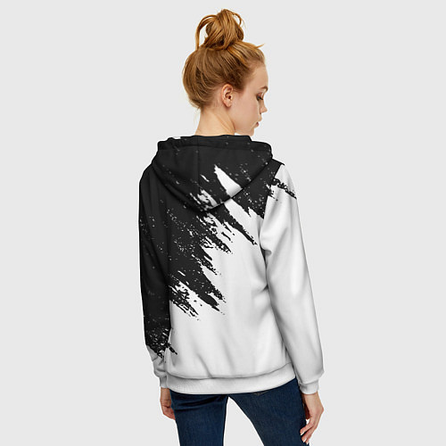 Женская толстовка на молнии Sabaton / 3D-Белый – фото 4