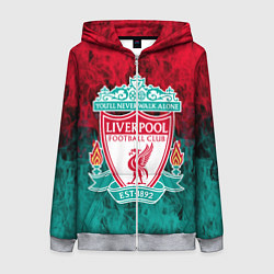 Женская толстовка на молнии LIVERPOOL