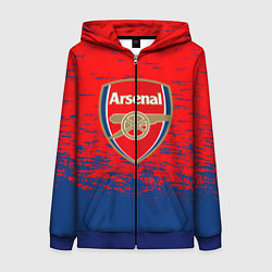 Толстовка на молнии женская ARSENAL, цвет: 3D-синий