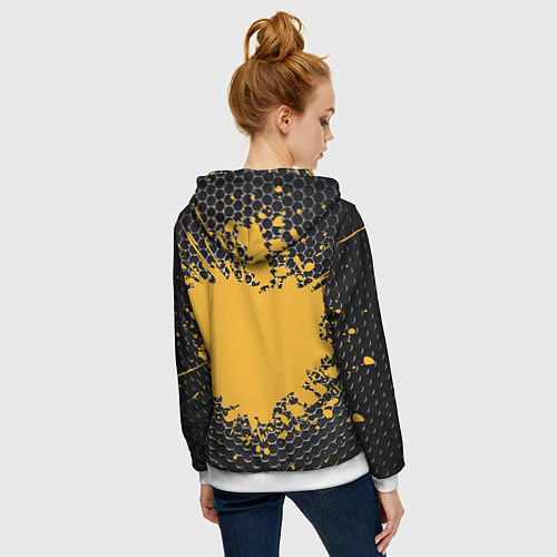 Женская толстовка на молнии Sabaton / 3D-Белый – фото 4