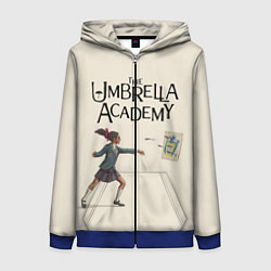 Толстовка на молнии женская The umbrella academy, цвет: 3D-синий