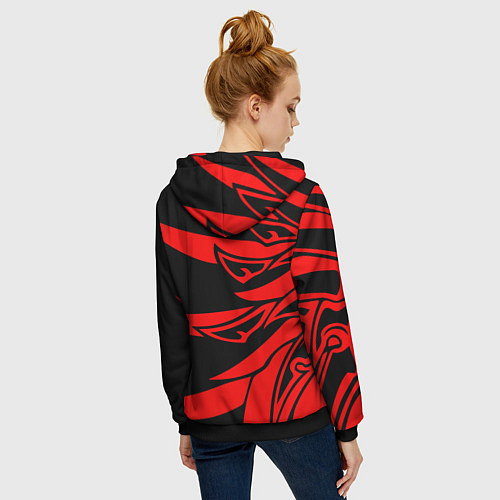 Женская толстовка на молнии USSR / 3D-Черный – фото 4