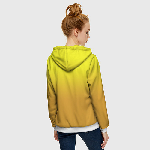 Женская толстовка на молнии Ford mustang - motorsport / 3D-Белый – фото 4