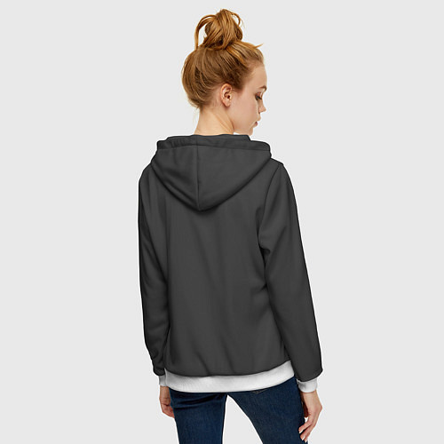 Женская толстовка на молнии BMW / 3D-Белый – фото 4