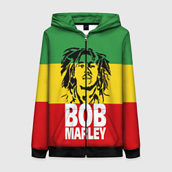 Женская толстовка на молнии Bob Marley