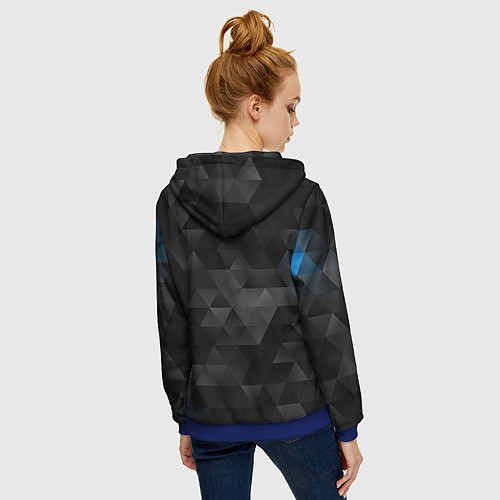 Женская толстовка на молнии FORD / 3D-Синий – фото 4