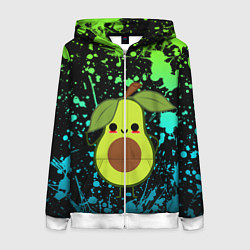 Женская толстовка на молнии Авокадо