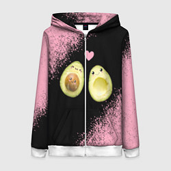 Женская толстовка на молнии Авокадо