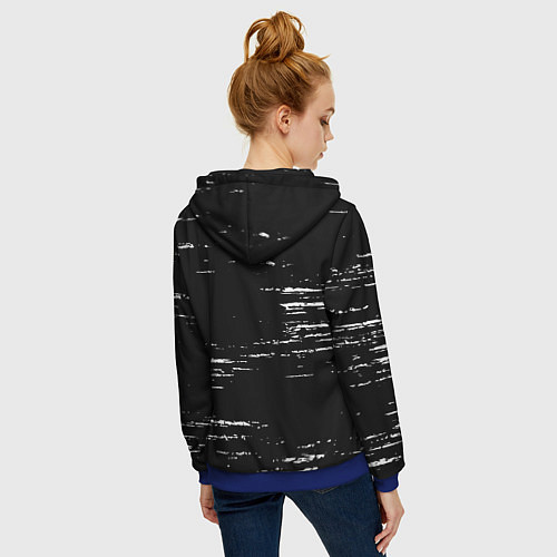 Женская толстовка на молнии СССР USSR / 3D-Синий – фото 4