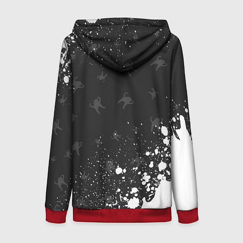 Женская толстовка на молнии ЪУЪ СЪУКА / 3D-Красный – фото 2