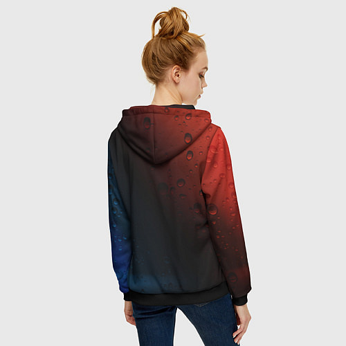 Женская толстовка на молнии BMW БМВ / 3D-Черный – фото 4