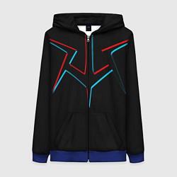 Толстовка на молнии женская CODE GEASS, цвет: 3D-синий