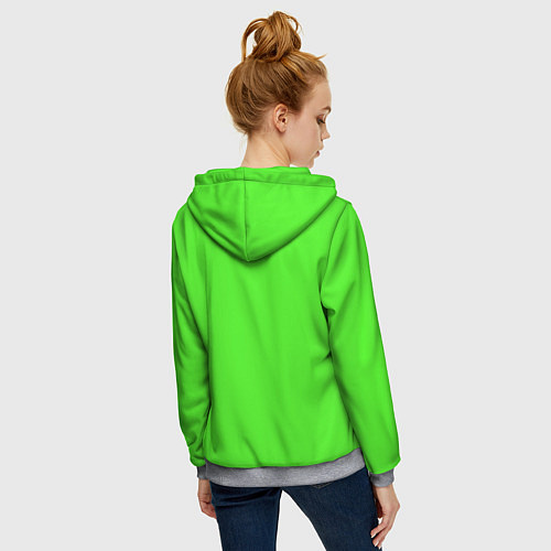 Женская толстовка на молнии Toxic / 3D-Меланж – фото 4