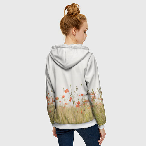 Женская толстовка на молнии BlackPink / 3D-Белый – фото 4