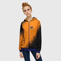 Толстовка на молнии женская КОРОЛЬ И ШУТ, цвет: 3D-синий — фото 2