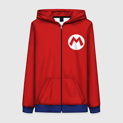 Толстовка на молнии женская МАРИО, цвет: 3D-синий