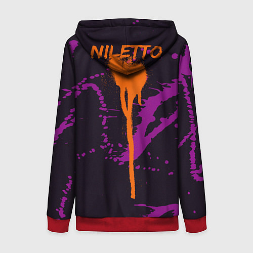 Женская толстовка на молнии Niletto / 3D-Красный – фото 2