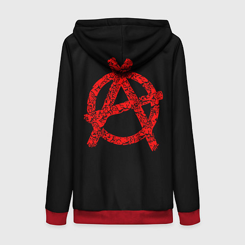 Женская толстовка на молнии The Exploited / 3D-Красный – фото 2