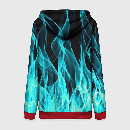 Женская толстовка на молнии ASSASSINS CREED VALHALLA / 3D-Красный – фото 2