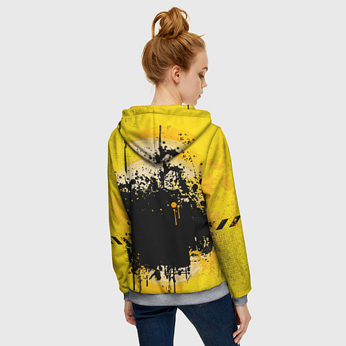 Женская толстовка на молнии Among Us / 3D-Меланж – фото 4