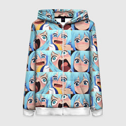 Женская толстовка на молнии Аква Коносуба Aqua Konosuba