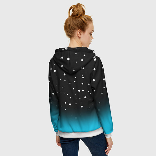 Женская толстовка на молнии HOLLOW KNIGHT / 3D-Белый – фото 4