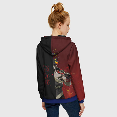 Женская толстовка на молнии Hades / 3D-Синий – фото 4