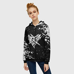 Толстовка на молнии женская Velial Squad, цвет: 3D-черный — фото 2