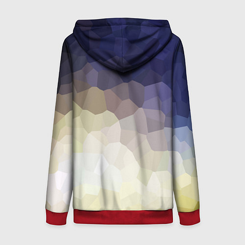 Женская толстовка на молнии LAND ROVER / 3D-Красный – фото 2