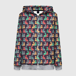 Толстовка на молнии женская Секс, цвет: 3D-меланж