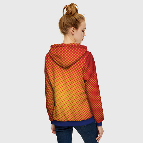 Женская толстовка на молнии Cat Pop Мем / 3D-Синий – фото 4