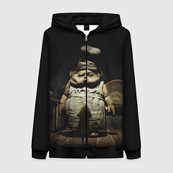 Толстовка на молнии женская Little Nightmares, цвет: 3D-черный