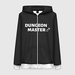 Толстовка на молнии женская Dungeon Master, цвет: 3D-белый