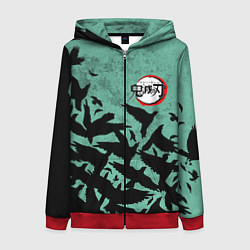 Женская толстовка на молнии DEMON SLAYER KIMETSU NO YAIBA