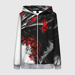 Толстовка на молнии женская BERSERK БЕРСЕРК, цвет: 3D-меланж