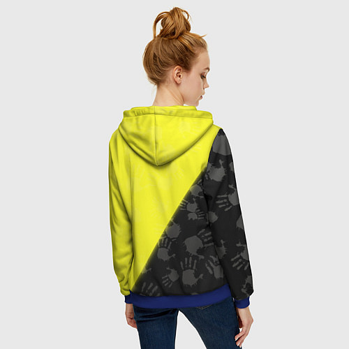 Женская толстовка на молнии Little Nightmares / 3D-Синий – фото 4