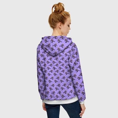 Женская толстовка на молнии ГОДЖО САТОРУ GOJO SATORU / 3D-Белый – фото 4