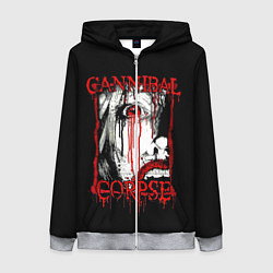 Женская толстовка на молнии Cannibal Corpse 2