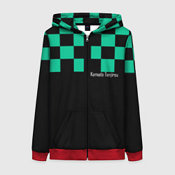 Женская толстовка на молнии Kamado Tanjirou Kimetsu no Yaiba
