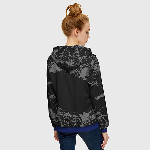 Женская толстовка на молнии Shinedown / 3D-Синий – фото 4