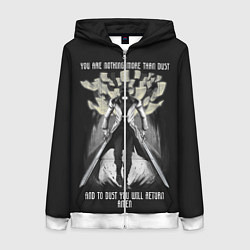 Толстовка на молнии женская Александр Андерсон, цвет: 3D-белый