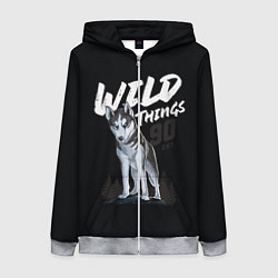 Женская толстовка на молнии Wild Things